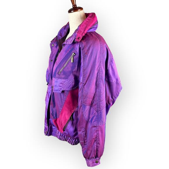 Vintage Women’s Purple Ski Coat Size 12 - Picture 7 of 16